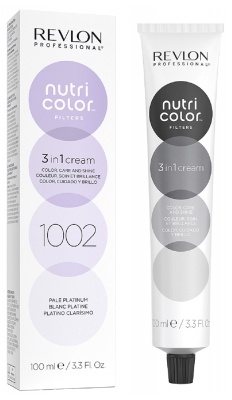 Revlon Professional Filtros de Color Nutri Soin Crème 3en1 Repigmentant Nutritif 100 ml - Coloración: 1002 Blanco Platino