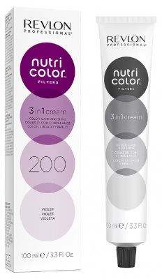 Revlon Professional Filtros de Color Nutri Soin Crème 3en1 Repigmentant Nutritif 100 ml - Coloración: 200 Violeta