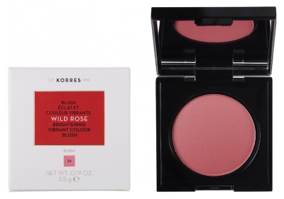 Fard de obraz Korres Wild Rose 5,5 g - Tentă: 24: Dusty Rose