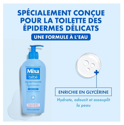 Mixa Bébé Eau Nettoyante Hydratante 250 ml