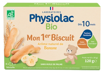 Physiolac Bio Moje 1. Sušenka Od 10 Měsíců 24 Sušenek