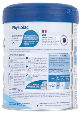 Physiolac Croissance 3 12 à 36 Mois 800 g