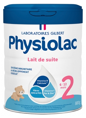 Physiolac 2 od 6 do 12 mesecev 800 g