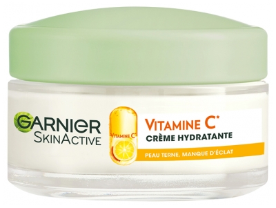 Garnier SkinActive C-vitamiini Päivittäinen Heleyttävä Kosteusvoide Luomu 50 ml