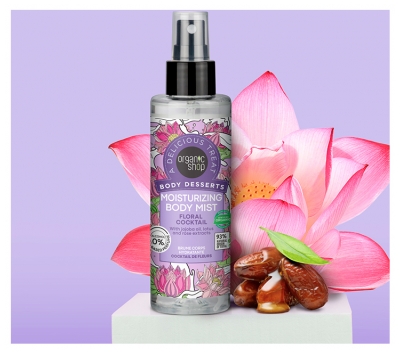 Organic Shop Postres Corporales Bruma Corporal Hidratante Cóctel de Flores 200 ml