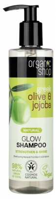 Organic Shop Natürliches, Kräftigendes und Glänzendes Shampoo Olive und Jojoba 280 ml
