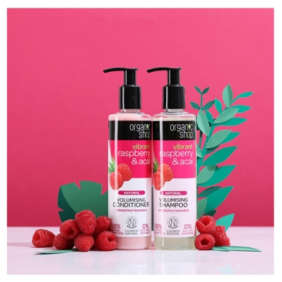 Amaciador Natural Volume Framboesa e Açaí da Organic Shop 280 ml