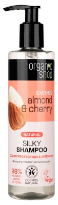 Organic Shop Szampon Ochrona i Intensywność Koloru Migdał i Wiśnia 280 ml