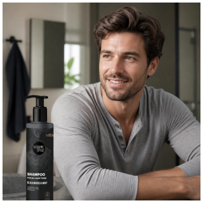 Organic Shop Men Šampon Hrast in Meta 280 ml