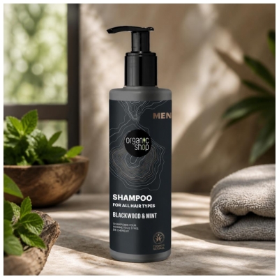 Șampon Organic Shop Men Stejar și Menta 280 ml