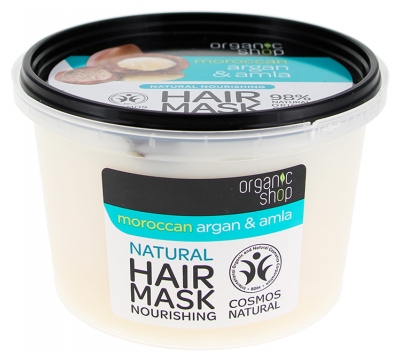 Organic Shop Naturlig Nærende Hårkur Argan og Amla 250 ml