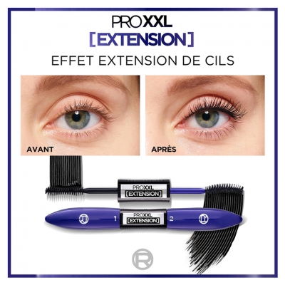 L'Oréal Paris Pro XXL Mascara Extension 7,1 ml + 6,9 ml - Teinte : Noir