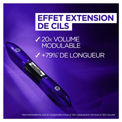 L'Oréal Paris Pro XXL Mascara Extension 7,1 ml + 6,9 ml - Teinte : Noir