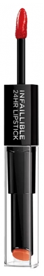 Batom Duo L'Oréal Paris Infaillible 24H 5,6 ml - Tonalidade: 506 Vermelho Infalível