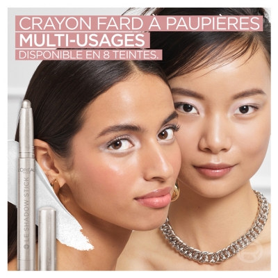 L'Oréal Paris Paradise Le Shadow Stick Fard à Paupières 1,4 g - Teinte : 100 Ice Sparkle