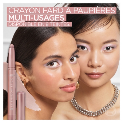 L'Oréal Paris Paradise Le Shadow Stick Fard à Paupières 1,4 g - Teinte : 245 Alluring Rose