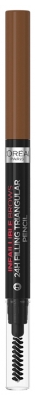 L'Oréal Paris Infaillible Brows 24H Crayon Sourcils Pointe Triangulaire Rétractable 9,2 g - Teinte : 3.0 Brunette