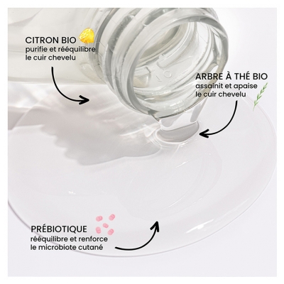 Pulpe de Vie Shampoing Purifiant Citron et Concombre Bio 400 ml