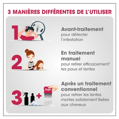 Pouxit Peigne Anti-Poux et Lentes