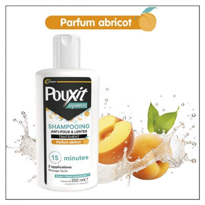 Pouxit Shampoing Anti-Poux & Lentes Abricot 200 ml