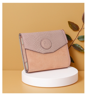 Plic Care Wöchentliche Tablettenbox Slim - Farbe: Velours und Kroko-Optik Rosa