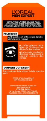 L'Oréal Paris Men Expert Hydra Energetic Bille Glacée Yeux Anti-fatigue 10 ml