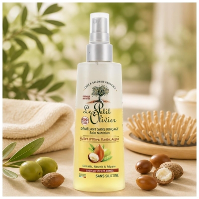 le Petit Olivier Cuidado Nutritivo Sin Aclarado Aceite de Oliva Karité y Argán 150 ml