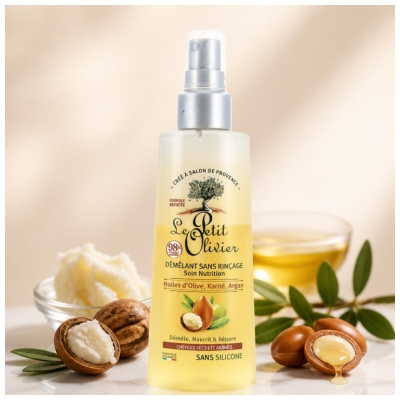 le Petit Olivier Cuidado Nutritivo Sin Aclarado Aceite de Oliva Karité y Argán 150 ml
