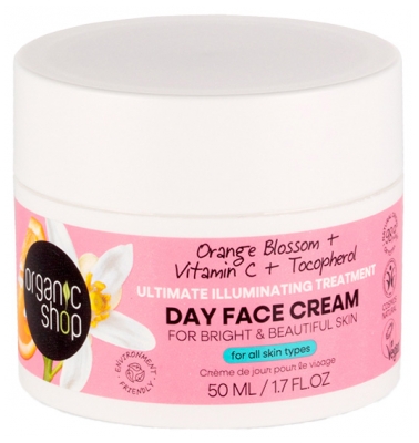 Organic Shop Crema Giorno Radiosa ai Fiori D'Arancio 50 ml