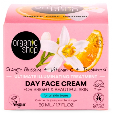 Organic Shop Kukkivan appelsiininkukan kirkastava päivävoide 50 ml