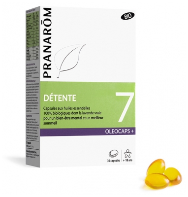 Pranarôm Oléocaps + 7 Détente Bio 30 Capsule