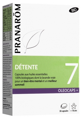 Pranarôm Oléocaps + 7 Détente Bio 30 Capsule