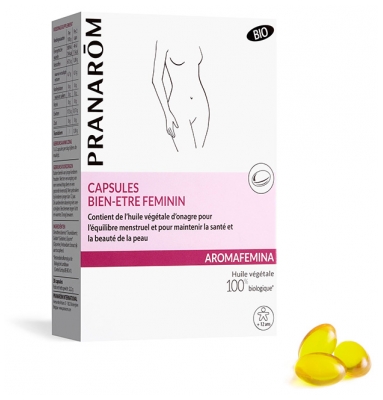 Pranarôm Aromafemina Biologiškos skystosios kapsulės moterų gerovei 30 kapsulių