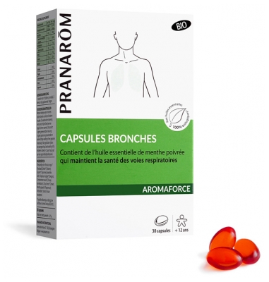 Pranarôm Aromaforce Cápsulas Brônquios Bio 30 Cápsulas