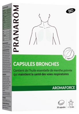 Pranarôm Aromaforce Cápsulas Brônquios Bio 30 Cápsulas