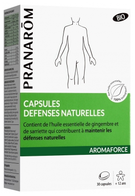 Pranarôm Aromaforce Kapsler Naturligt Forsvar Økologisk 30 Kapsler