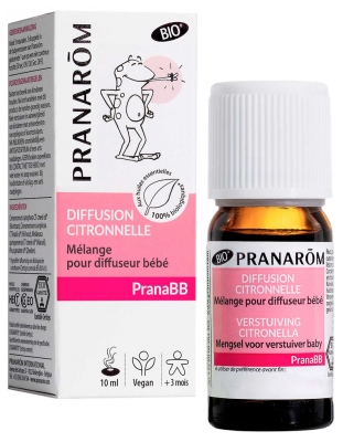 Pranarôm PranaBB Diffusione Miscela di Citronella per Diffusore per Bambini Biologico 10 ml