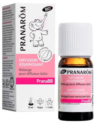 Pranarôm PranaBB Diffusion Assainissant Mélange pour Diffuseur Bébé Bio 10 ml