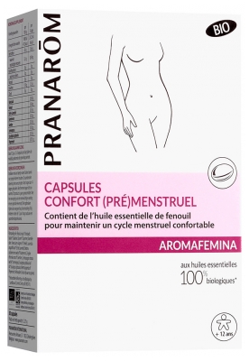 Pranarôm Aromafemina Kapslar Komfort (Före) Menstruell Bio 30 Kapslar