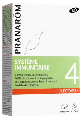 Pranarôm Oléocaps + 4 Système Immunitaire Bio 30 Capsule