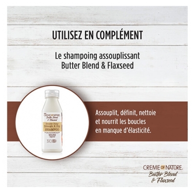 Creme of Nature Après-shampooing Butter Blend & Flaxseed Creme of Nature 355ml