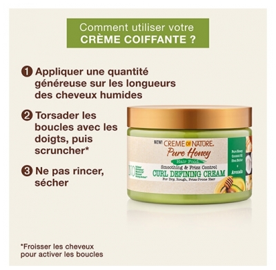 Creme of Nature Crème Coiffante Pure Honey Hair Food Avocado Creme of Nature 326ml