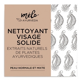 Melo Ayurveda Nettoyant Solide Visage Peaux Normales et Mixtes Mélo Ayurveda
