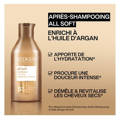 Redken Après-shampooing Hydratant All Soft Redken 500ml