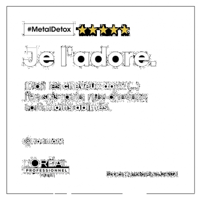 L'Oréal Pro Shampooing Professionnel Crème Lavante Anti-Métal Métal Détox