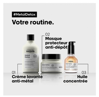 L'Oréal Pro Shampooing Professionnel Crème Lavante Anti-Métal Métal Détox