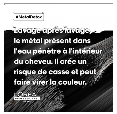 L'Oréal Shampooing Crème Lavante Anti-Métal Métal Détox L'Oréal Pro 500ml