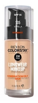 Revlon Make-up Colorstay Fonds Tonis Vidus Jauktas un Taukainai Ādai Nr.135 Vanilla Revlon