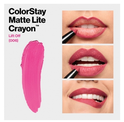 Revlon Maquillage Rouge à Lèvres Colorstay Matte Lite Crayon N°006 Lift Off Revlon