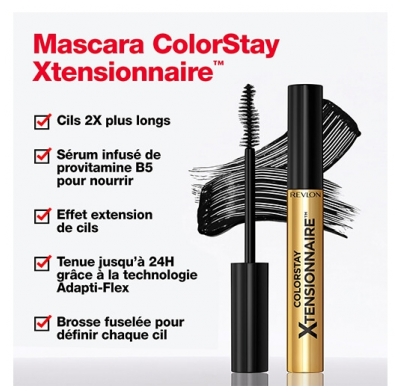 Revlon Maquillage Mascara Colorstay Xtensionnaire N°201 Blackest Black Revlon